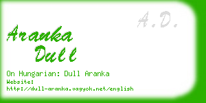 aranka dull business card